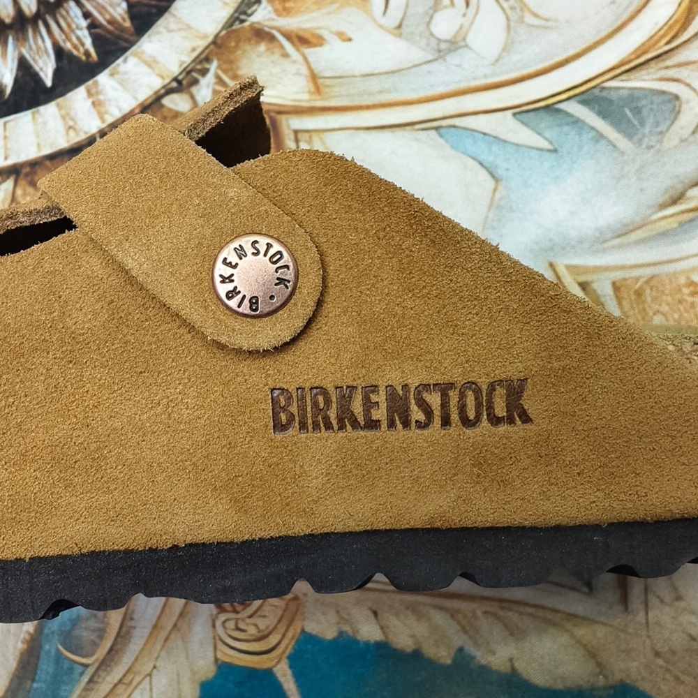 NWT Women's Birkenstock Boston Shoes in Mink Suede - Narrow Fit - Picture 5 of 5